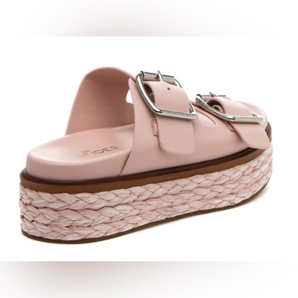 NWT J/SLIDES BONNIE Light Pink Leather Sandal New with box 8.5 - Picture 13 of 14